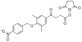 Succinimidyl 4-[3，5-Dimethyl-4-(4-nitrobenzyloxy)phenyl]-4-oxobutyrate Chemical Structure