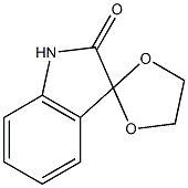 spiro[1，3-dioxolane-2，3'-indol]-2'(1'H)-one 化学構造