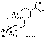 Sodium Abietate Chemische Struktur