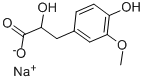 Sodium 3-(4-Hydroxy-3-methoxyphenyl)lactate التركيب الكيميائي