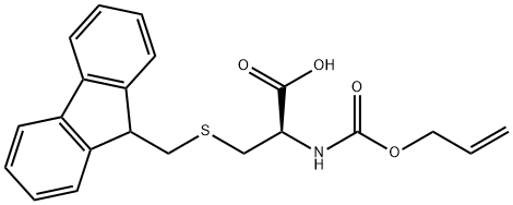 S-((9H-fluoren-9-yl)methyl)-N-((allyloxy)carbonyl)-L-cystein التركيب الكيميائي