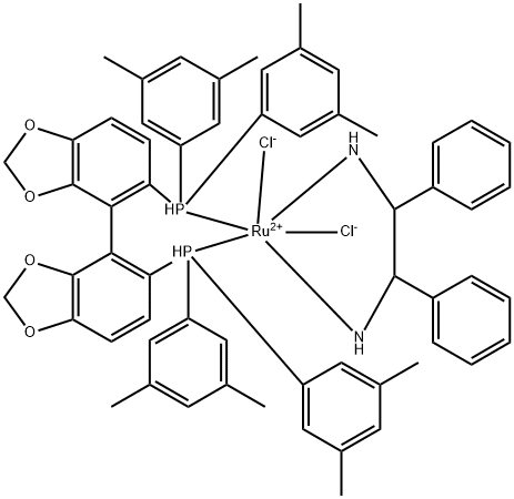 RuCl2[(R)-dm-segphos][(R，R)-dpen] Chemische Struktur