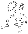 rac-Dimethylsilylbis(1-indenyl)zirconium dichloride Chemical Structure