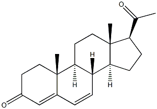 Pregna-4，6-diene-3，20-dione التركيب الكيميائي