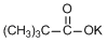 Potassium Pivalate Chemische Struktur