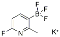 Potassium 6-fluoro-2-methylpyridine-3-trifluoroborate Chemical Structure