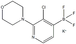 Potassium (3-chloro-2-morpholinopyridin-4-yl)trifluoroborate Chemical Structure