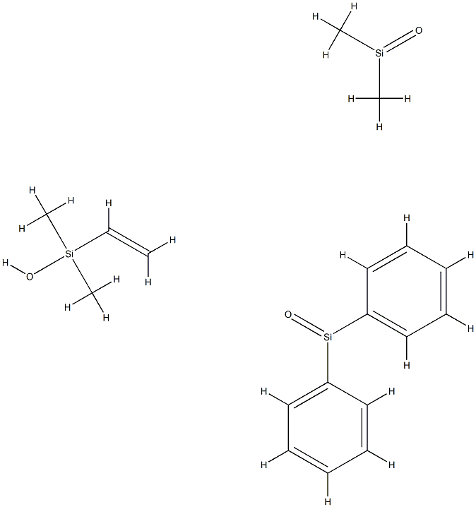 Poly(dimethylsiloxane-co-diphenylsiloxane)， divinyl terminated Chemical Structure