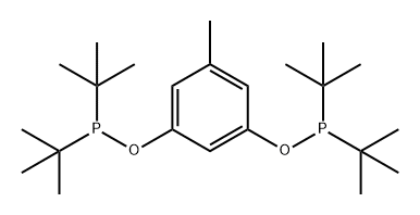 Phosphinous acid， bis(1，1-dimethylethyl)-， 5-methyl-1，3-phenylene ester Chemische Struktur