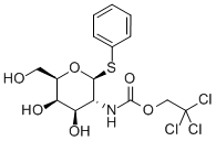 Phenyl 2-Deoxy-1-thio-2-(2，2，2-trichloroethoxyformamido)-β-D-galactopyranoside 化学構造