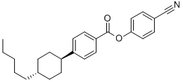 p-cyanophenyl trans-p-(4-pentylcyclohexyl)benzoate التركيب الكيميائي