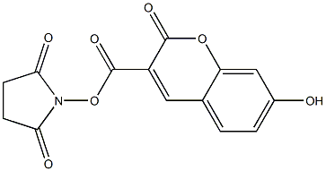 N-Succinimidyl 7-Hydroxycoumarin-3-carboxylate Chemical Structure