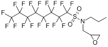 N-Propyl-N-(2，3-epoxypropyl)perfluoro-n-octylsulfonamide التركيب الكيميائي