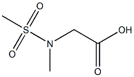 N-Methyl-N-(methylsulfonyl)glycine التركيب الكيميائي