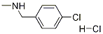 N-Methyl-4-chlorobenzylamine Hydrochloride 化学構造