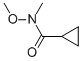 N-Methoxy-N-methylcyclopropanecarboxamide Chemische Struktur