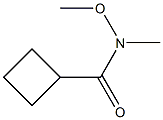 N-methoxy-N-methylcyclobutanecarboxamide Chemische Struktur