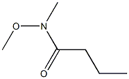 N-Methoxy-N-methylbutyramide Chemical Structure