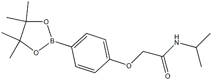 N-Isopropyl-2-(4-(4，4，5，5-tetramethyl-1， 3，2-dioxaborolan-2-yl)phenoxy)acetamide التركيب الكيميائي