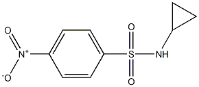 N-Cyclopropyl 4-Nitrophenylsulfonamide التركيب الكيميائي