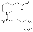 N-Cbz-3-piperidineacetic Acid Chemical Structure