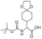 N-Boc-amino-(1，4-dioxa-spiro[4.5]dec-8-yl)-acetic acid Chemical Structure