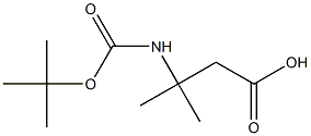 N-Boc-3-amino-3-methylbutanoic Acid Chemical Structure