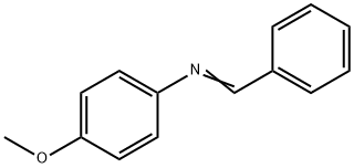 N-Benzylidene-4-methoxyaniline 化学構造