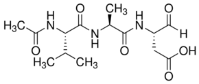 N-Acetyl-Val-Ala-Asp-al (AC-VAD-CHO) Chemical Structure