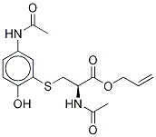 N-Acetyl-S-[3-acetamino-6-hydroxphenyl]cysteine-d5 Allyl Ester Chemical Structure