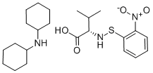 N-2-Nitrophenylsulfenyl-L-valine Dicyclohexylammonium Salt Chemical Structure