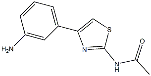 N-[4-(3-Aminophenyl)-2-thiazolyl]acetamide التركيب الكيميائي