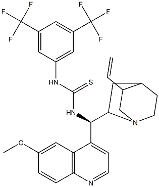 N-[3，5-Bis(trifluoromethyl)phenyl]-N'-[(9R)-6'-methoxycinchonan-9-yl]thiourea Chemical Structure