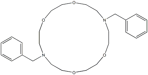 N，N'-Dibenzyl-4，13-diaza-18-crown 6-Ether التركيب الكيميائي