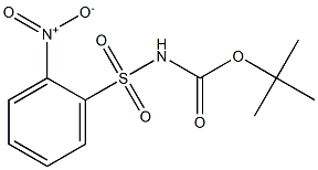 N-(tert-Butoxycarbonyl)-2-nitrobenzenesulfonamide التركيب الكيميائي