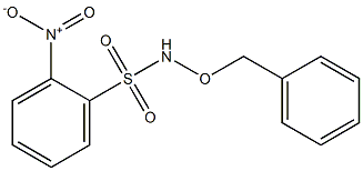 N-(Benzyloxy)-2-nitrobenzenesulfonamide Chemische Struktur