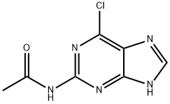 N-(6-Chloro-7H-purin-2-yl)acetamide 化学構造