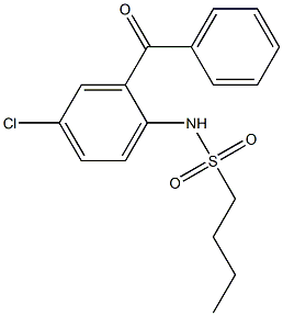 N-(2-Benzoyl-4-chlorophenyl)butane-1-sulfonamide Chemical Structure