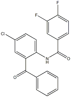 N-(2-Benzoyl-4-chlorophenyl)-3，4-difluorobenzamide Chemical Structure