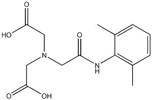 N-(2，6-Dimethylphenylcarbamoylmethyl)iminodiacetic Acid التركيب الكيميائي