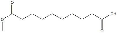 Monomethyl Sebacate 化学構造