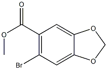 methyl 6-bromobenzo[d][1，3]dioxole-5-carboxylate Chemical Structure