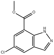 Methyl 5-chloro-1H-indazole-7-carboxylate Chemical Structure