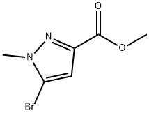 Methyl 5-bromo-1-methyl-1H-pyrazole-3-carboxylate Chemical Structure