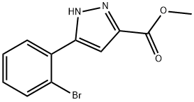 Methyl 5-(2-bromophenyl)-1H-pyrazole-3-carboxylate Chemical Structure