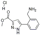 Methyl 5-(2-(aminomethyl)phenyl)-1H-pyrazole-3-carboxylate hydrochloride Chemical Structure