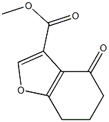 Methyl 4-oxo-4，5，6，7-tetrahydro-1-benzofuran-3-carboxylate 化学構造