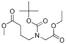 Methyl 4-[N-Boc-N-(2-ethoxy-2-oxoethyl)amino]butanoate Chemical Structure