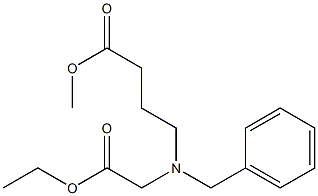 Methyl 4-[N-Benzyl-N-(2-ethoxy-2-oxoethyl)amino]butanoate Chemische Struktur