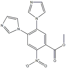 Methyl 4，5-Di(1-imidazolyl)-2-nitrobenzoate Chemical Structure